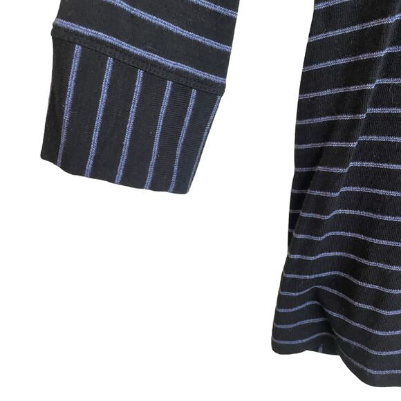J Jill Women Wearever Top XS‎ Purple Stripe Stretch Comfort Preppy - Picture 5 of 8